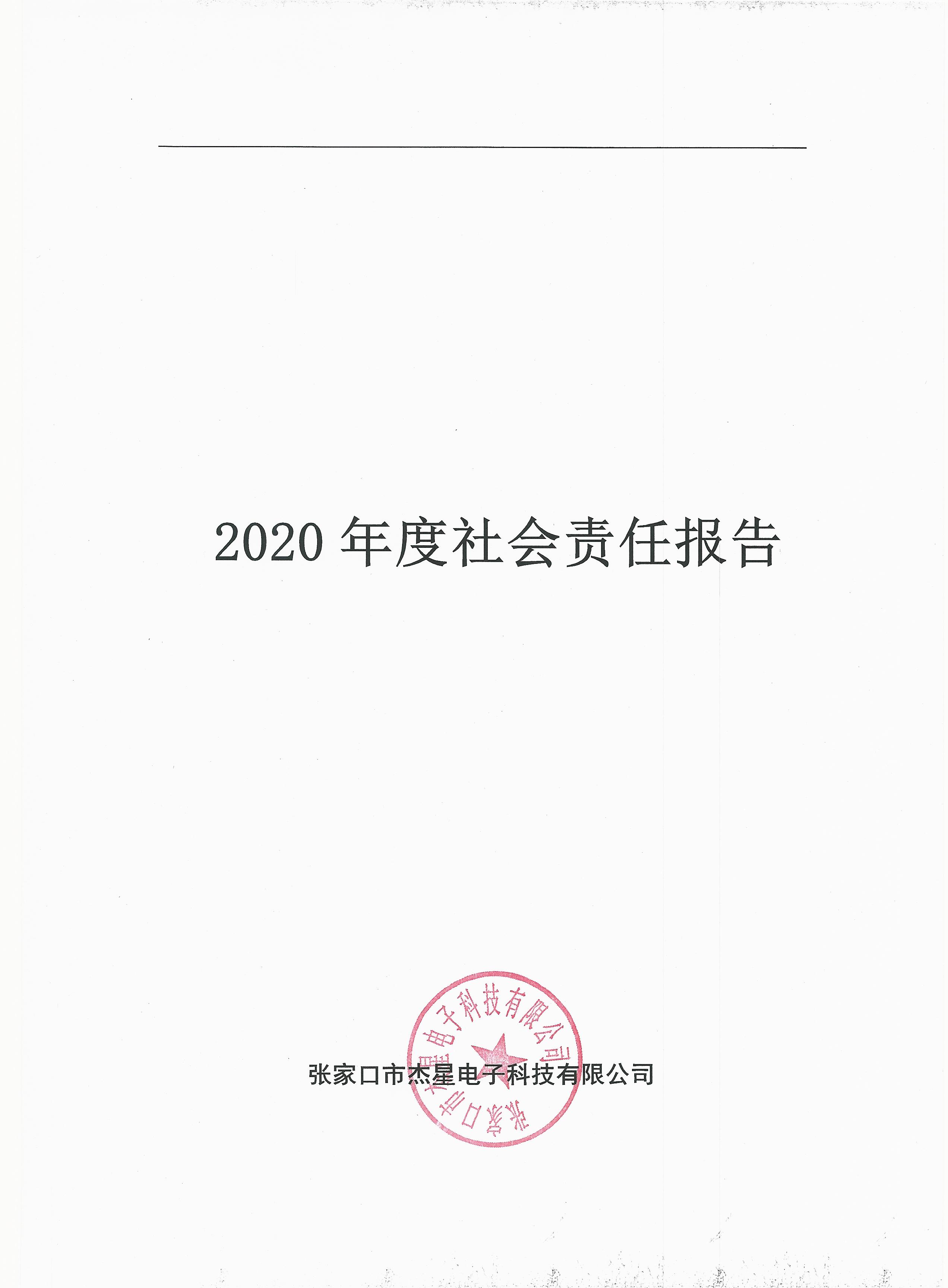 2020年度企業(yè)責(zé)任報(bào)告